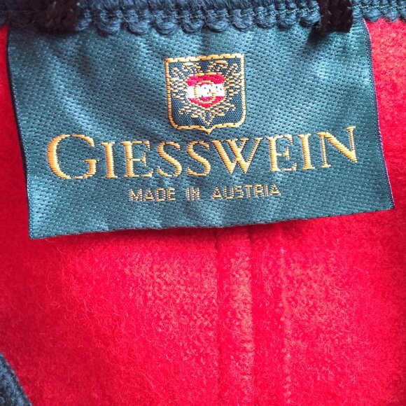 Giesswein Womens Jacket Cardigan Sz 12 Wool Applique Buttons Made in Austria - Picture 4 of 11